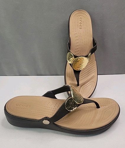 Euc crocs sanrah gold - sanrah,